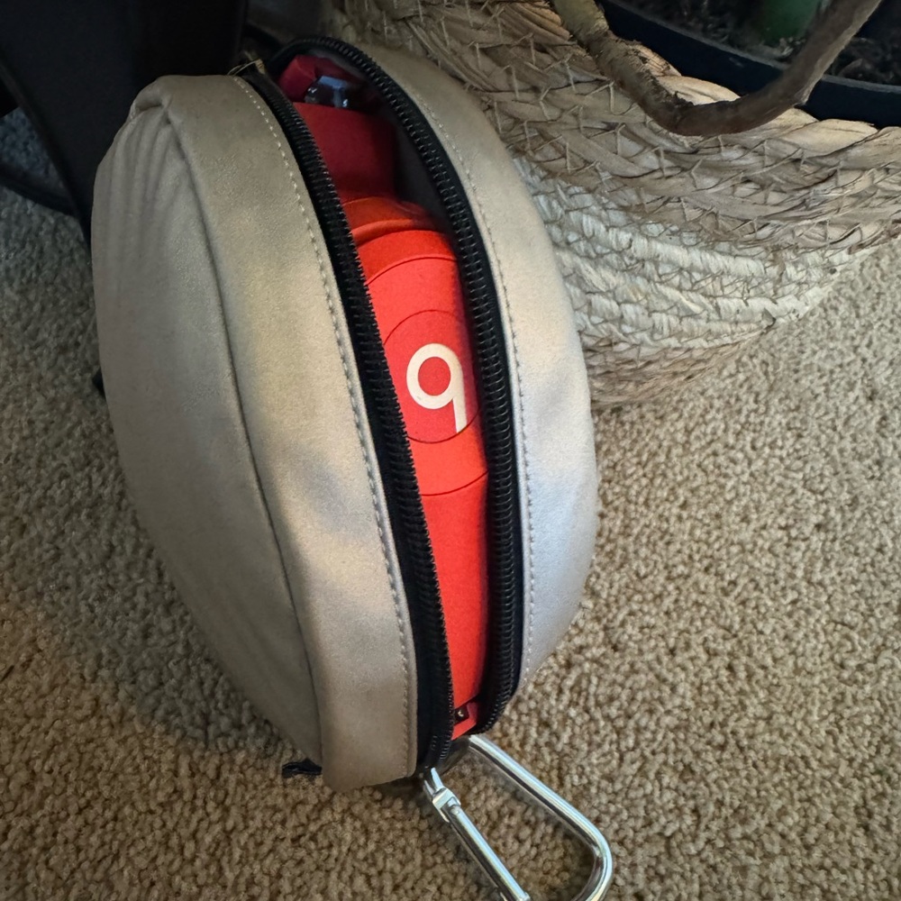 Beats by Dre Red Headphones w/ gold case